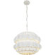 Swoon 3 Light 20 inch Matte White Pendant Ceiling Light, Smithsonian Collaboration