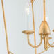 Plumette 3 Light 14 inch Gold Leaf Multi-Light Pendant Ceiling Light