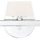 Harleigh 3 Light 24.25 inch Chrome Bathroom Vanity Wall Light