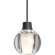 Boca 3 LED Black Cord Pendant Ceiling Light