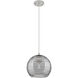 Crown Point 1 Light 8 inch Satin Nickel Pendant Ceiling Light