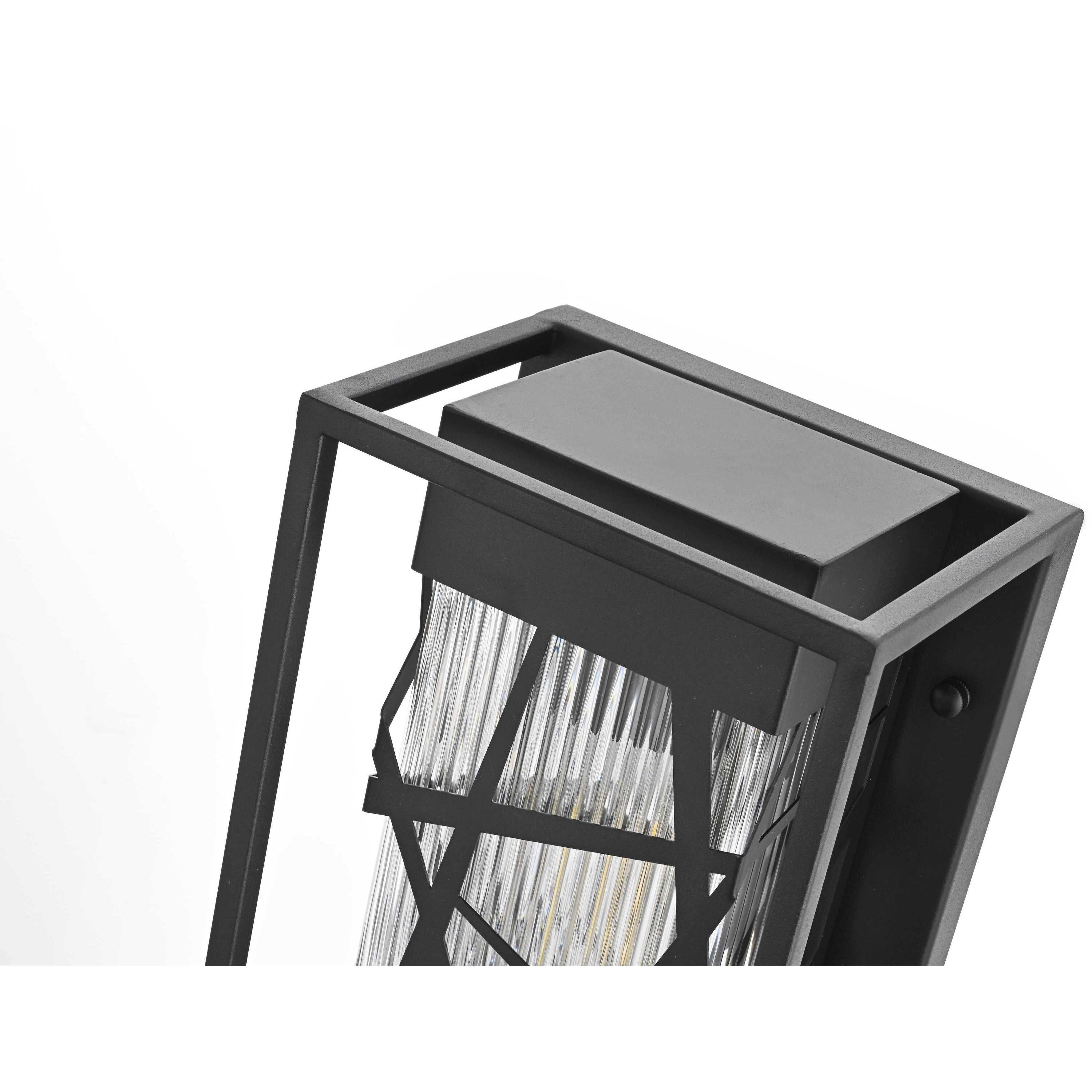 Eyre 1 Light 11.5 inch Black Outdoor Wall Sconce