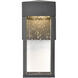 Emode LED 10 inch Matte Black Outdoor Sconce