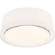 Stevens 3 Light 18 inch Polished Nickel Semi Flush Ceiling Light