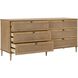 Coast Natural Rattan and Oak 6 Drawer Chest