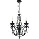 Keen 3 Light 16 inch Black Up Chandelier Ceiling Light