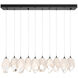 Chrysalis 10 Light 9.8 inch Ink Pendant Ceiling Light in White Crystal, Large