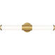 Warwick LED 25.25 inch Modern Gold Bathroom Vanity Wall Light