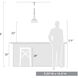 Keating 1 Light 9.25 inch Antique Black Iron Pendant Ceiling Light, Small