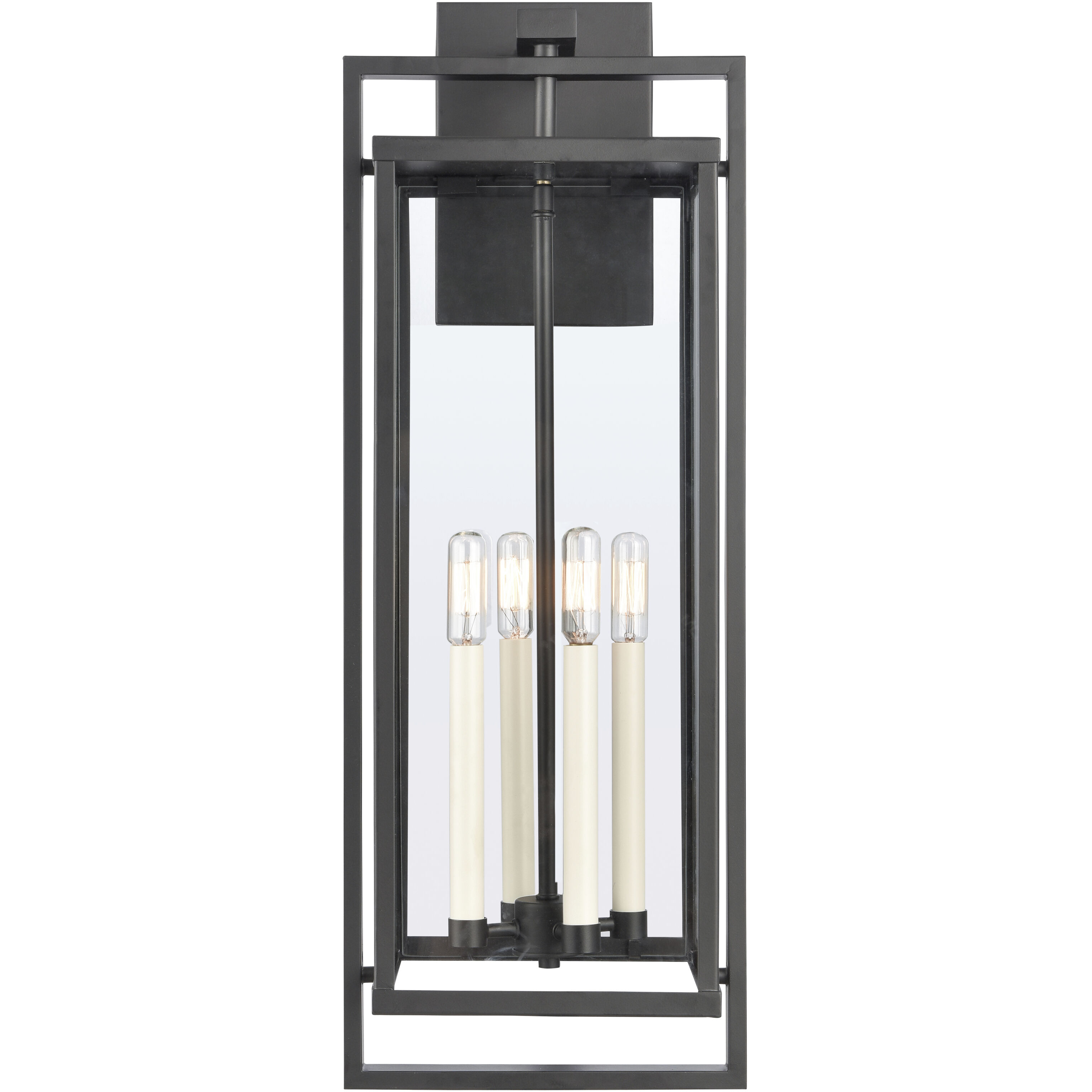Gladwyn 4 Light 30 inch Matte Black Outdoor Sconce