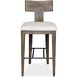 Cellini 43.5 inch Weathered Gray and Oyster White Outdoor Bar Stool