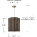 Cody 3 Light 16.5 inch Matte Brass Pendant Ceiling Light