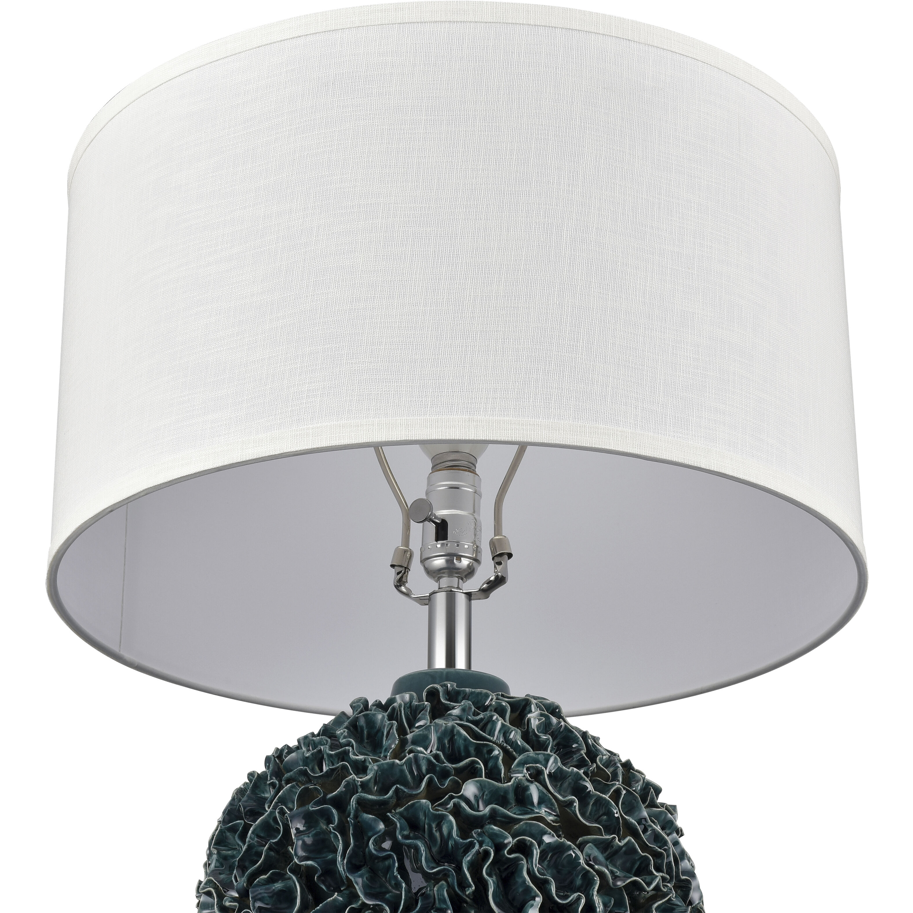 Larkin 27.5 inch 150 watt Dark Green Table Lamp Portable Light