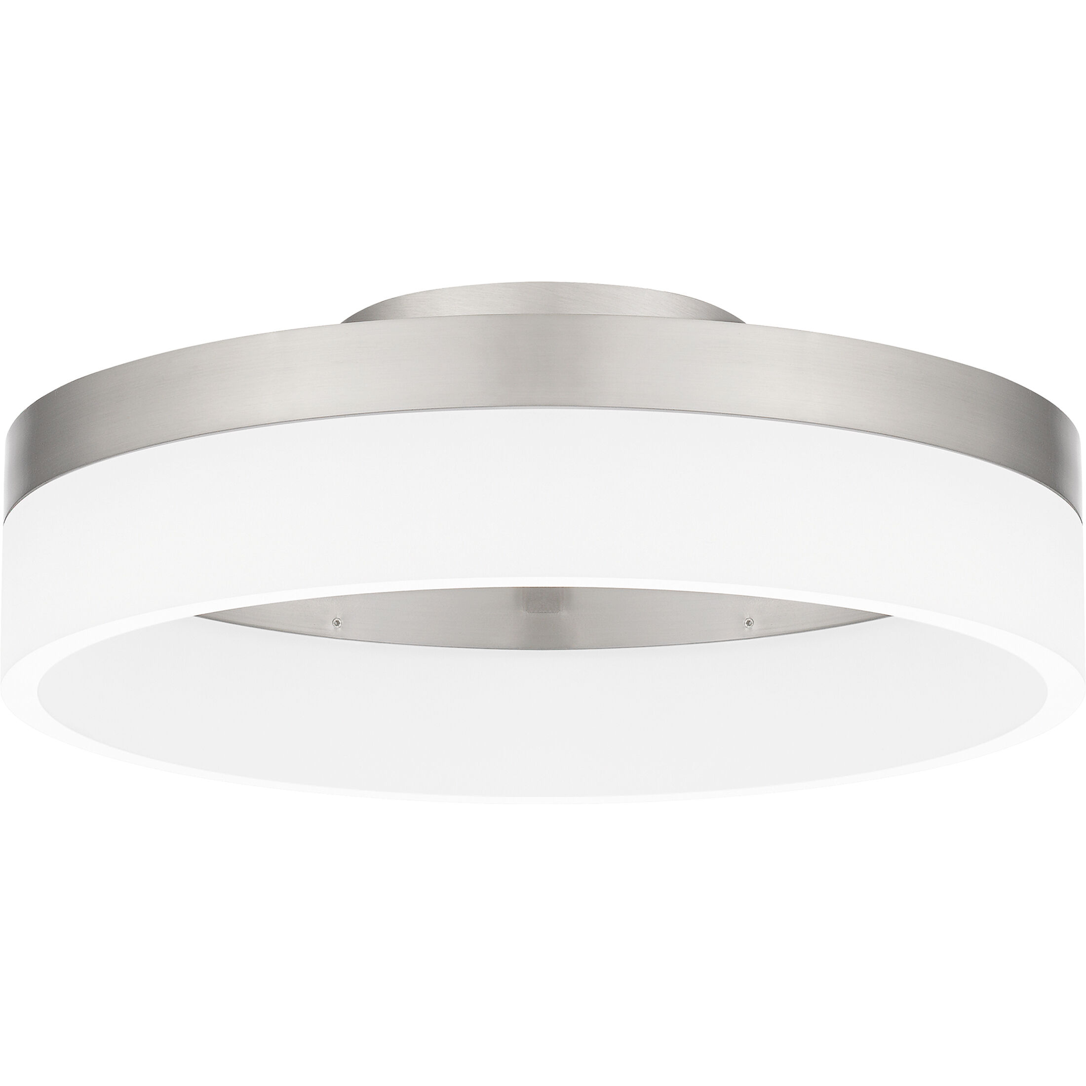 Quoizel Cohen 11.75 inch Brushed Nickel Flush Mount Ceiling Light PCOH1608BN - Open Box
