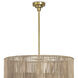Nimes 11 Light 28 inch Natural Chandelier Ceiling Light, Drum Pendant