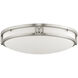 Titania 3 Light 16 inch Brushed Nickel Flush Mount Ceiling Light