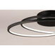 Cycle LED 24.5 inch Black Flush Mount Ceiling Light