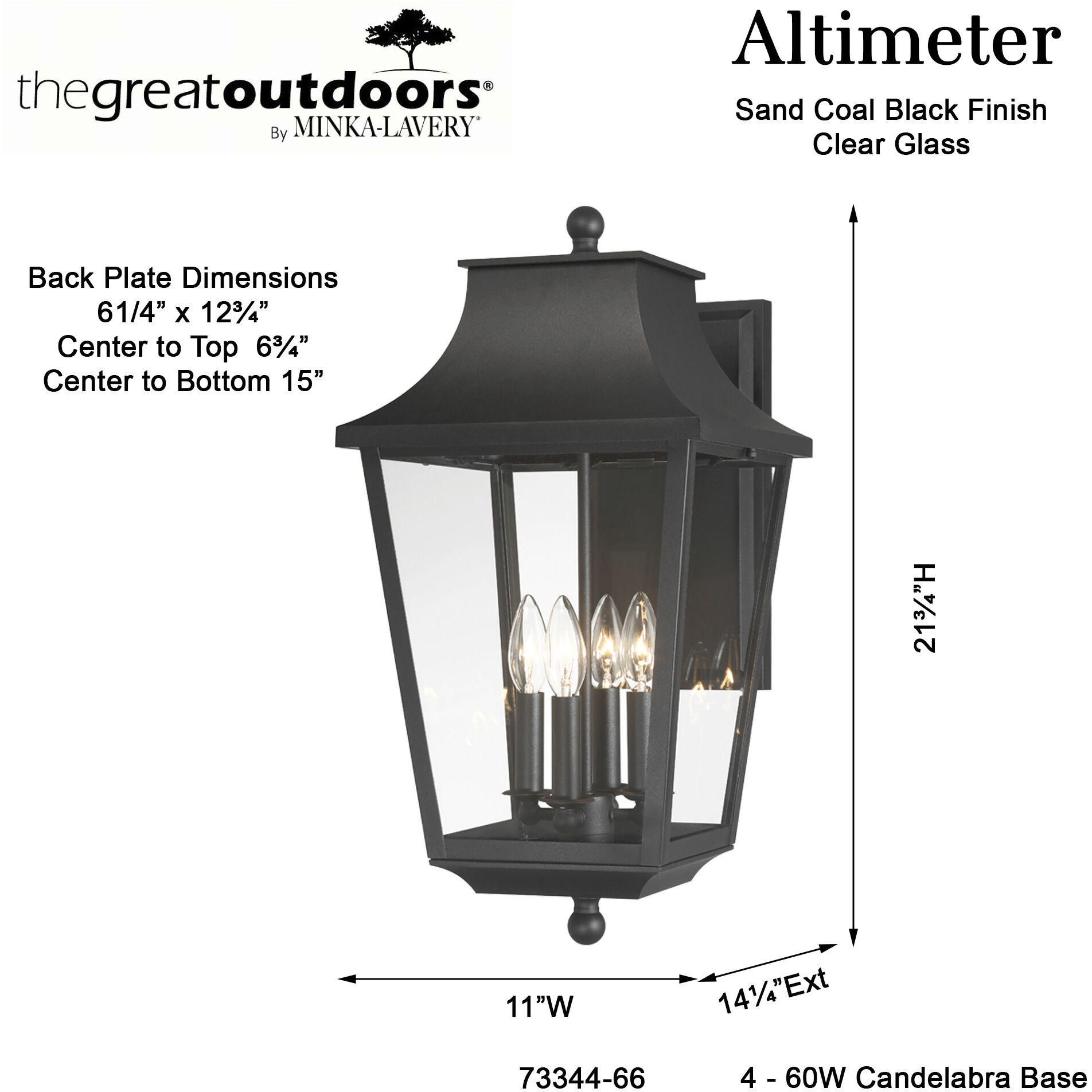 Altimeter Outdoor Wall Mount in Sand Coal, Great Outdoors