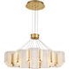 Kenzo LED 34.25 inch Polished Anodized Bronze Chandelier Ceiling Light