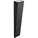 Corwin Family 28 inch Matte Black Outdoor Wall Sconce in 4" D x 5.5" W x 28" H, EVOLV