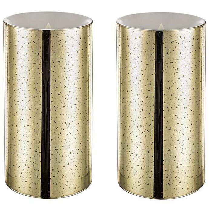 Speckled 8 X 4 inch LED Candle