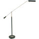 Grand Piano 26 inch 60 watt Black & Satin Nickel Piano Lamp Portable Light in Black with Satin Nickel