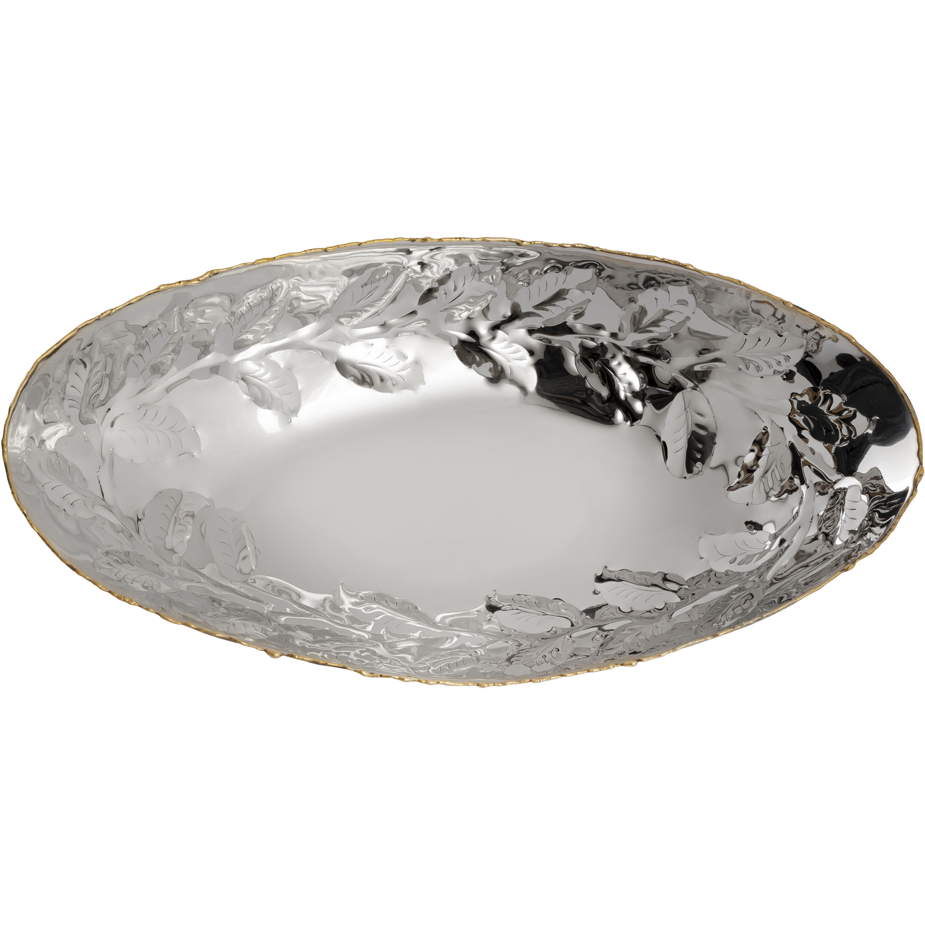 Garza Silver with Gold Tray, Set of 2