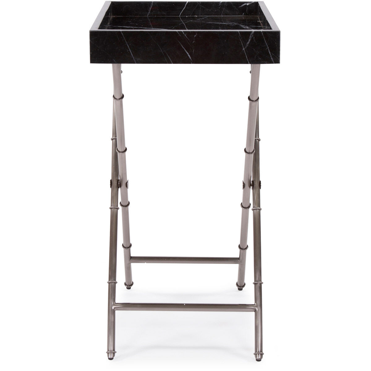 Talbot 25 X 17 inch Brushed Titanium Tray Table