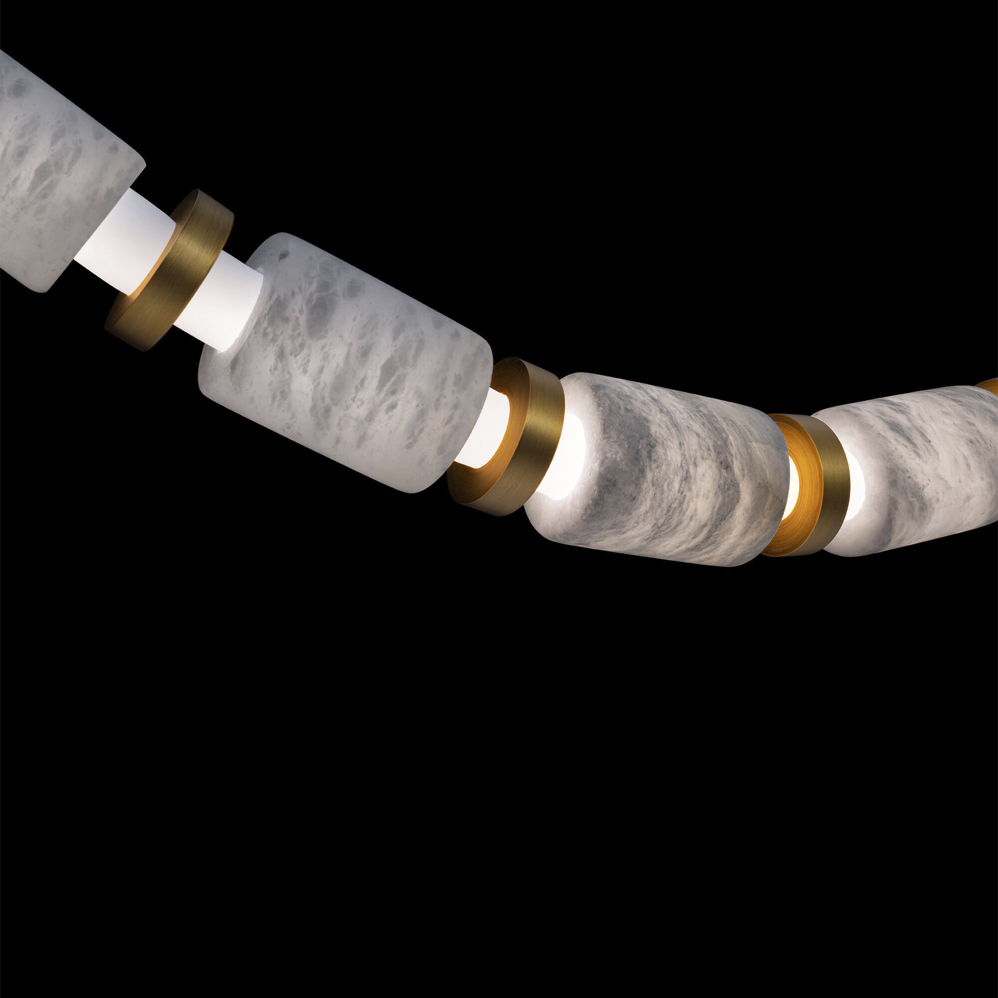 Entice 18 Light 2 inch Aged Brass Pendant Ceiling Light in 4000K