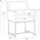 Greco Aura Teal Dining Armchair