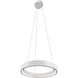 Fornello LED 17.75 inch Textured White Chandelier Ceiling Light