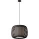 Mia 1 Light 18 inch Matte Black Pendant Ceiling Light