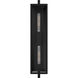 Dale 2 Light 32 inch Matte Black Outdoor Wall Lantern, Extra Large
