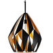 Oxide 1 Light 20 inch Black and Copper Down Pendant Ceiling Light