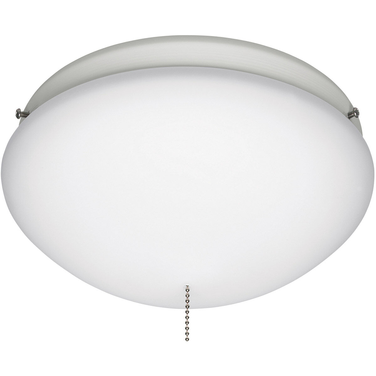 Low Profile 11 inch White Outdoor Fan Light Kit