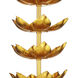 Awakening 30 inch 150 watt Gold Leaf Table Lamp Portable Light