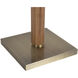 Tambo 70.9 inch 9 watt Natural Ash and Weathered Brass Torchiere Floor Lamp Portable Light