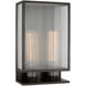 Barbara Barry York LED 16.25 inch Bronze Double Box Outdoor Sconce