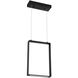 Quadron LED 12.5 inch Black Pendant Ceiling Light