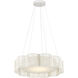 Ancroft LED 32 inch Contemporary Silver Leaf Chandelier Ceiling Light