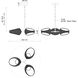 Lanai LED 25.13 inch Black Chandelier Ceiling Light