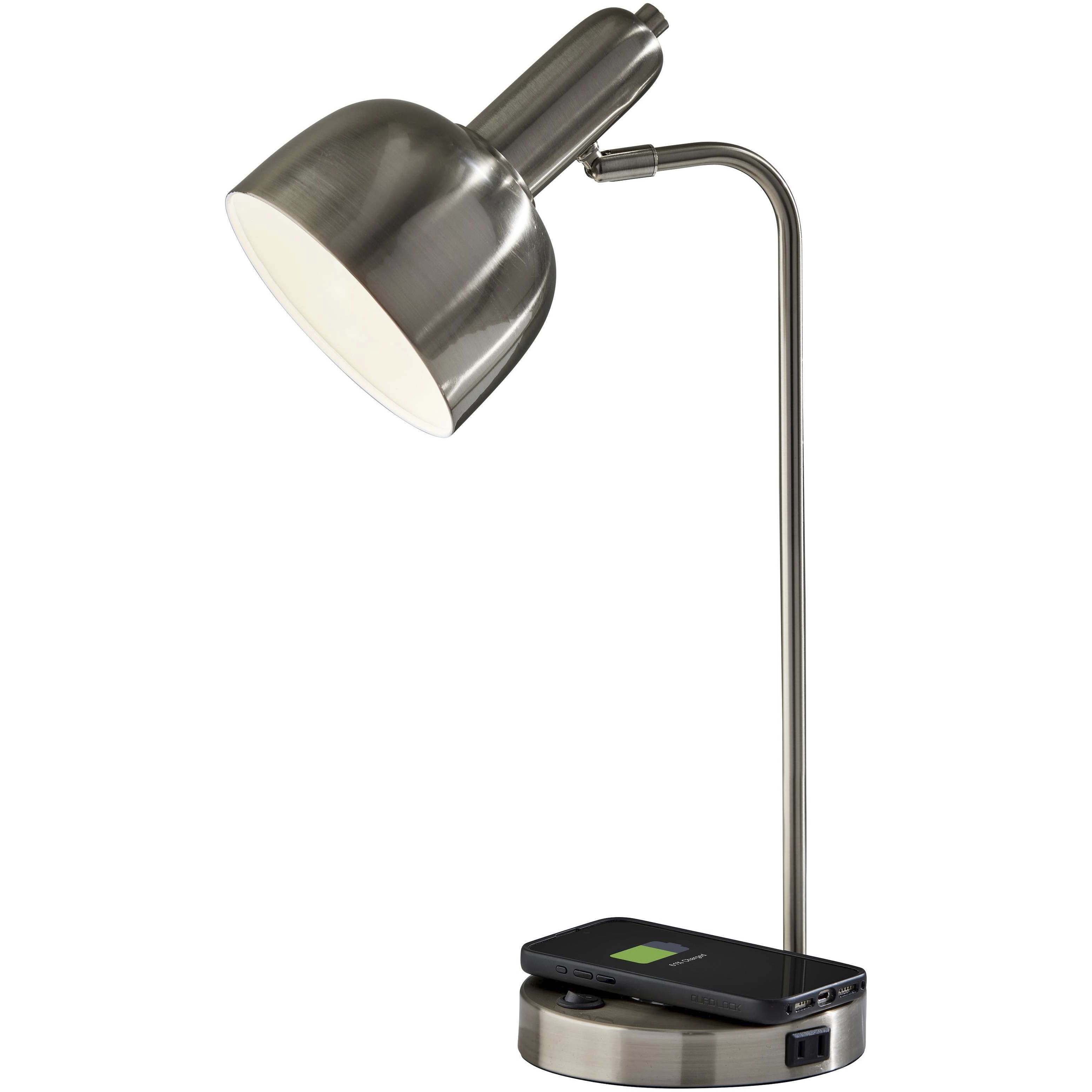 Rico 19 inch 60.00 watt Brushed steel Supercharger Desk Lamp Portable Light