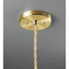 Radiance LED 15.5 inch Reflecting Pool and Antique Brass Pendant Ceiling Light