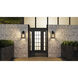 Godfrey 1 Light 17 inch Matte Black Outdoor Wall Lantern