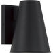 Yardley 1 Light 8 inch Black Outdoor Wall Lantern