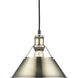Yep Orwell 1 Light 10 inch Pewter Pendant Ceiling Light in Rubbed Bronze, Medium
