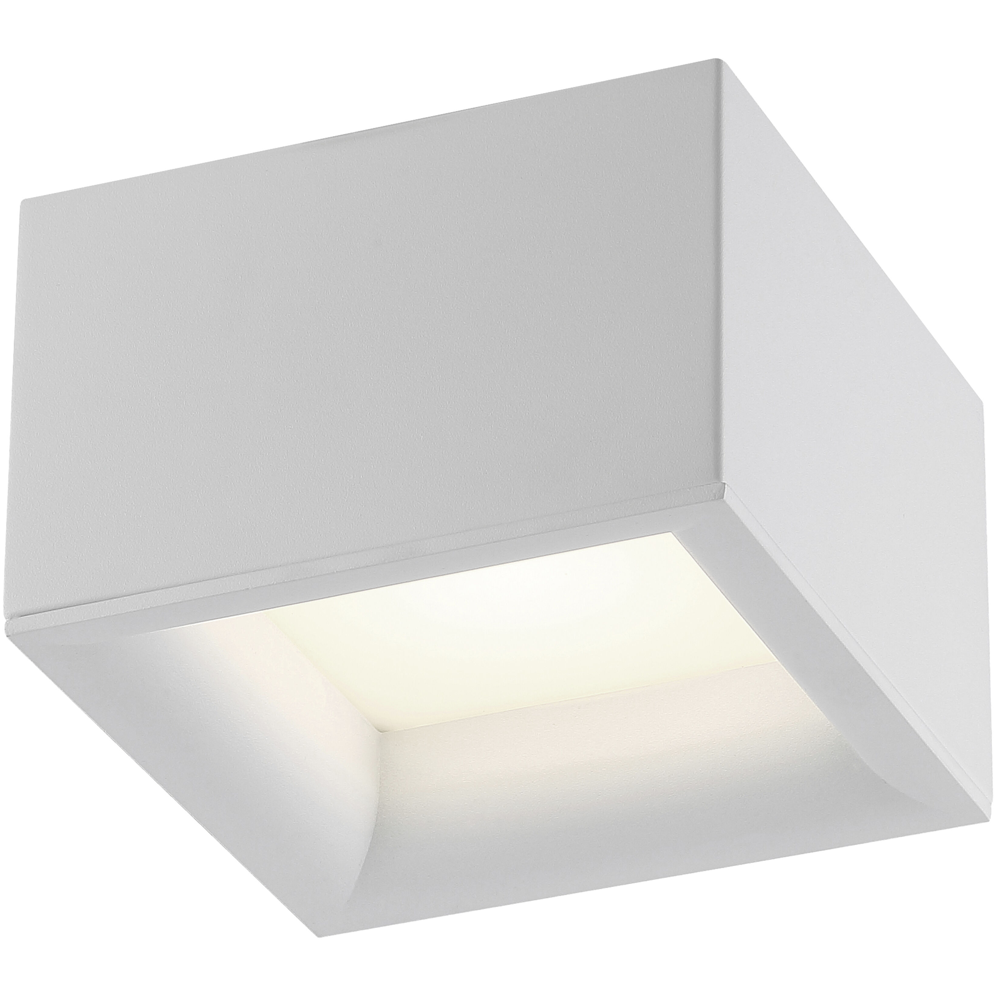 Bloc LED 7 inch White Flush Mount Ceiling Light