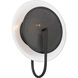 Kelly by Kelly Wearstler Gesture 1 Light 12.88 inch Midnight Black Sconce Wall Light