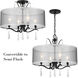 Laurel Estate 4 Light 20 inch Coal Semi Flush Ceiling Light