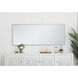 Monet 60 X 24 inch Silver Wall Mirror